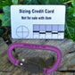 Pair of Purple Screw gate Carabiners. Great to attach to backpacks, bags, keyrings, kettles, tents, and ropes. NOT SUITABLE FOR CLIMBING or HEAVY WEIGHT Carabiner Huggins Attic    [Huggins attic]