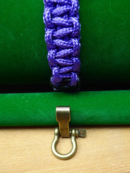 Paracord Buckle Bracelet kits even more colours Paracord Huggins Attic Purple Antique Brass Buckle  [Huggins attic]