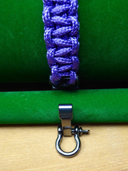 Paracord Buckle Bracelet kits even more colours Paracord Huggins Attic Purple Gun Metal Buckle  [Huggins attic]