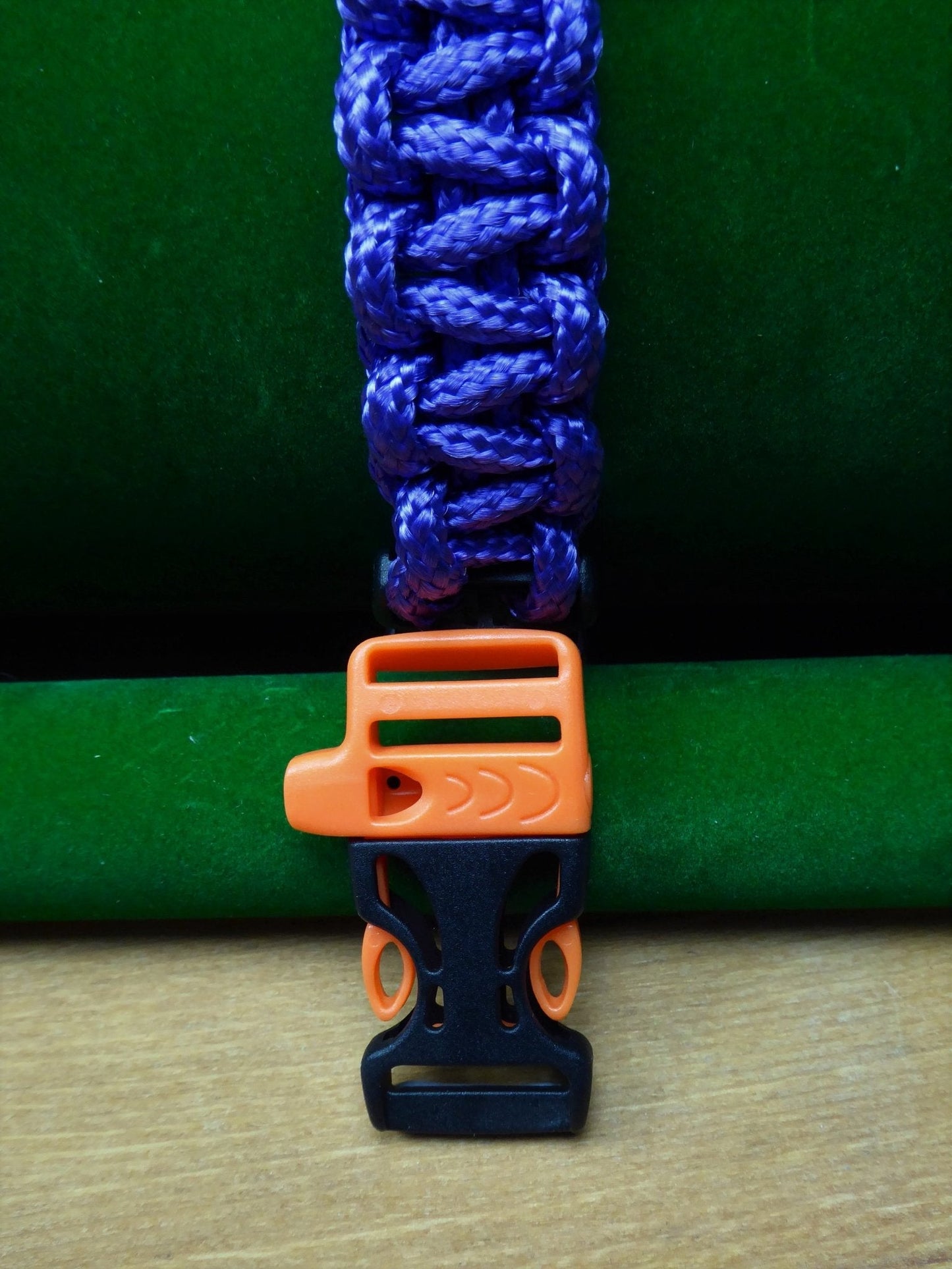 Paracord Buckle Bracelet kits even more colours Paracord Huggins Attic Purple Black & Orange whistle  [Huggins attic]