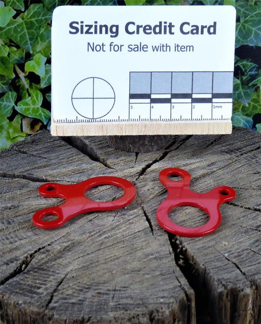 Red buckle loop button guy line tensioner choice of quantity - 2, 4 or 6 Buckle Loop Huggins Attic 2   [Huggins attic]