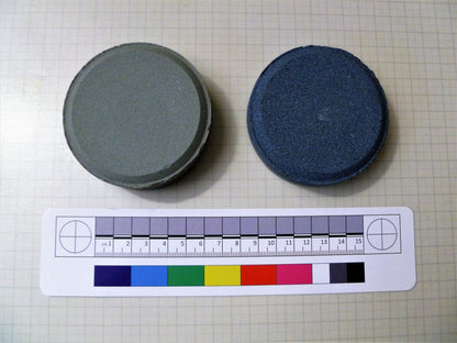 Sharpening Puck - Double sided, made of Alumina Sharpening Stone Huggins Attic    [Huggins attic]