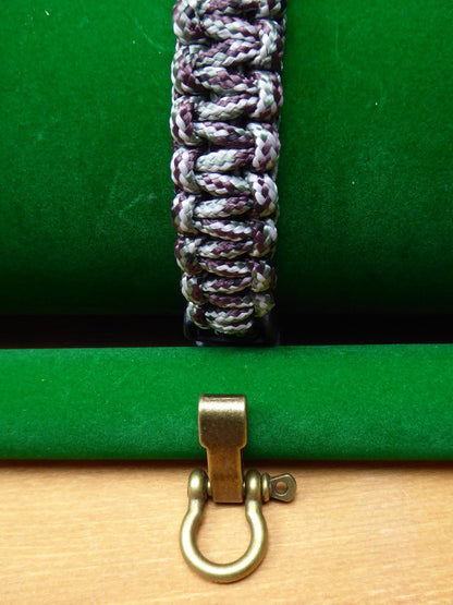 Silver Birch Paracord with choice of Buckle Bracelet kit Paracord Huggins Attic Antique Brass Buckle   [Huggins attic]