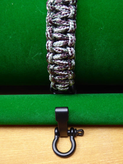 Silver Birch Paracord with choice of Buckle Bracelet kit Paracord Huggins Attic Black Metal Buckle   [Huggins attic]