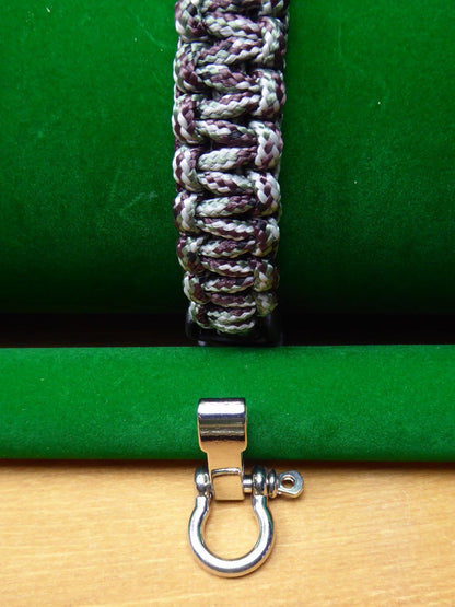 Silver Birch Paracord with choice of Buckle Bracelet kit Paracord Huggins Attic Silver Look Metal Buckle   [Huggins attic]