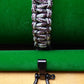 Paracord Buckle Bracelet kits with choice of colours Paracord Huggins Attic Silver Birch Shiny Black Buckle  [Huggins attic]