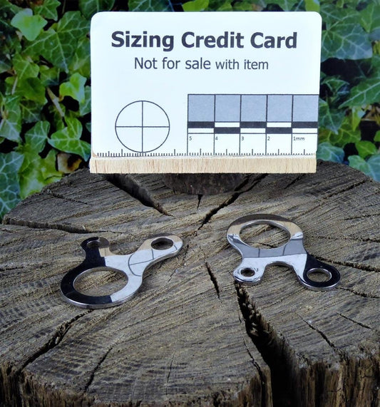 Silver Metal buckle loop button guy line tensioner choice of quantity - 2, 4 or 6 Buckle Loop Huggins Attic 2   [Huggins attic]