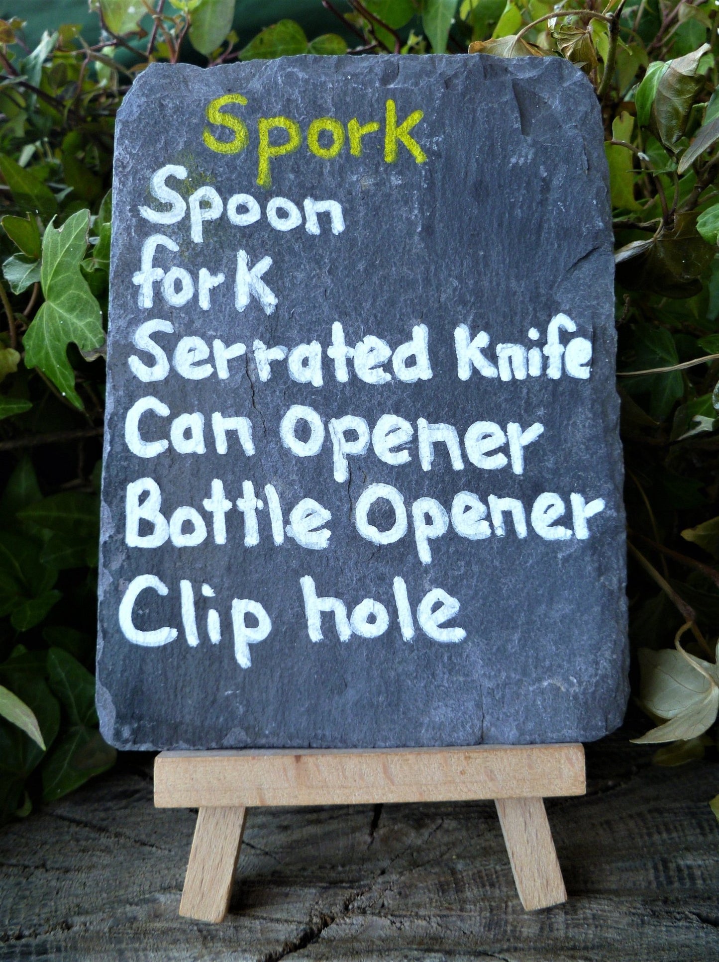 Spork Fork Spoon Knife Tin & Bottle Openers Spork Huggins Attic    [Huggins attic]