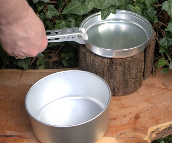 Spring loaded Pan gripping handle for camping, – Hugginsattic