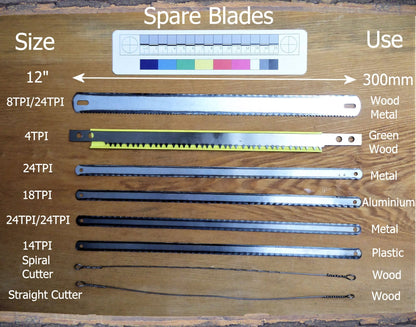 Wooden 30cm Collapsible Frame Saw lightweight, Frame Saw Huggins Attic    [Huggins attic]