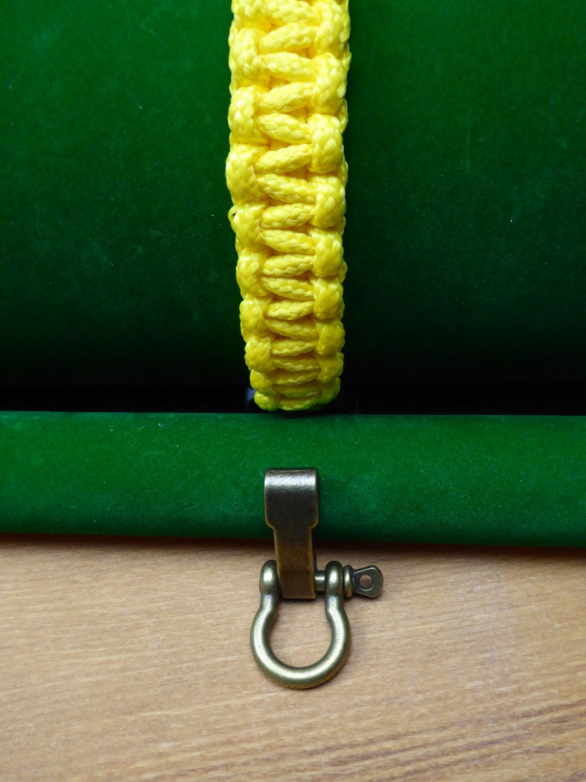 Yellow Paracord with choice of Buckle Bracelet kit Paracord Huggins Attic Antique Brass Buckle   [Huggins attic]